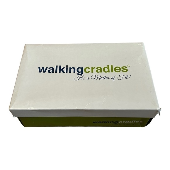 Walking Cradle Phoebe Sandal: Gold Metallic Crackle Leather/Cork Bottom - Picture 13 of 13